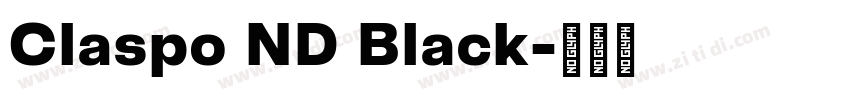 Claspo ND Black字体转换